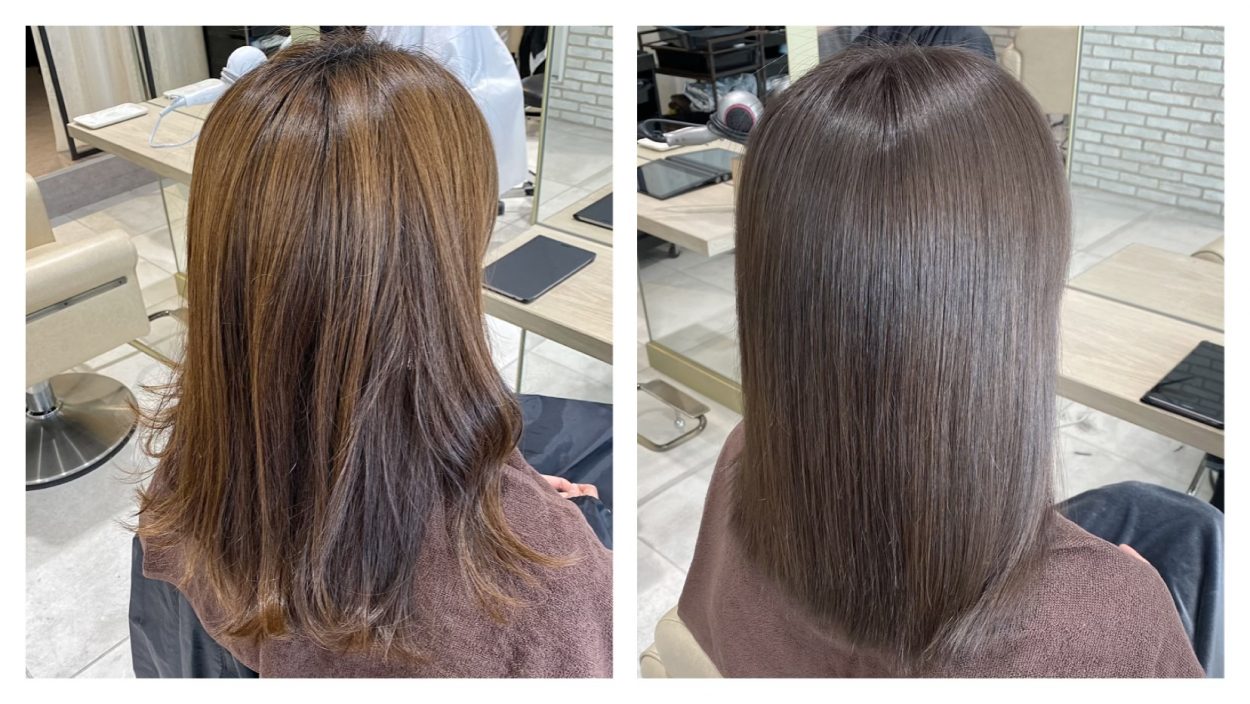 根本付近が明るく毛先が暗くなっている髪を綺麗に均一に染める方法 Masumi Kusumoto Official Site